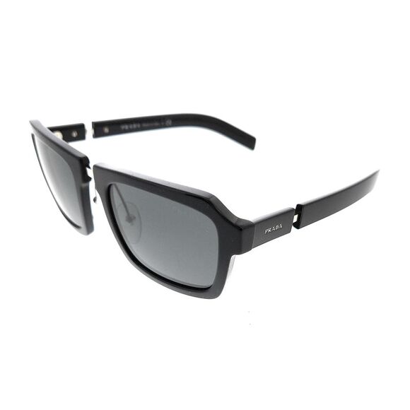 Prada 0PR 09XS 1AB5S0 Black Square Sunglasses - Picture 1 of 5